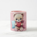 Search for cartoon teddy bear mugs Heart