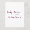 Search for baby postcards Baby shower name date