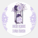 Search for lavender lace wedding stickers Purple