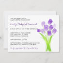 Search for tulip baby shower invitations Purple