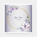 Search for purple wedding napkins Watercolor