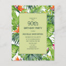 Search for tropical leaves invitations Pink