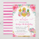 Search for pink flamingo birthday invitations Elegant