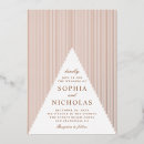 Search for gold foil geometric wedding invitations Modern
