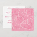 Search for pink heart pattern invitations Whimsical