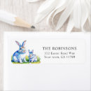 Search for happy easter bunny return address labels Watercolor