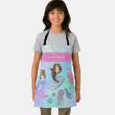 Search for pink mermaid aprons Girl