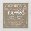 Search for rustic burlap wedding invitations Chic