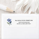 Search for purple and blue wedding return address labels Floral