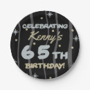 Search for 65th birthday plates Black
