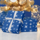 Search for blue snowflake wrapping paper White