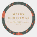 Search for vintage botanical stickers Merry christmas