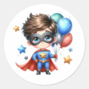 Search for superhero party stickers Boy