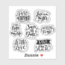 Search for new date stickers Typography