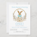 Search for some bunny is turning 1 invitations Boy
