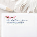 Search for pink cherry blossom return address labels Watercolor