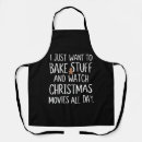Search for funny movie aprons Santa
