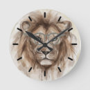 Search for lion clocks Watercolor
