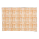 Search for orange and white pillowcases Chequered