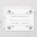 Search for scroll horizontal wedding rsvp cards Ornate