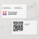Search for retail business cards Qr code