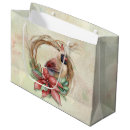 Search for cardinal gift bags Watercolor