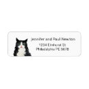 Search for white cat return address labels Pet