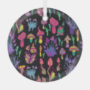 Search for vintage mushroom christmas tree decorations Illustration