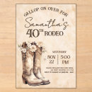 Search for boots birthday invitations Cowgirl