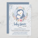 Search for penguin baby boy shower invitations Blue