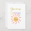 Search for sunshine yellow cards You are my sunshine