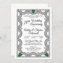 Search for emerald green wedding anniversary invitations Couple