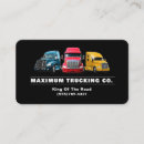 Search for trucker business cards Hauling