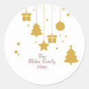 Search for gold ornament stickers Xmas