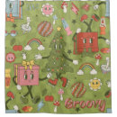 Search for psychedelic shower curtains Wavy