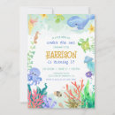 Search for aquarium birthday invitations Sea animals