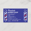 Search for barber pole business cards Barbershop