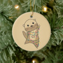 Search for otter christmas tree decorations Cute animals