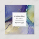 Search for purple and turquoise business cards Artistic