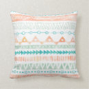 Search for teal and peach cushions Watercolor