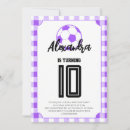 Search for girl soccer invitations Purple