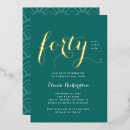 Search for glamorous 40th birthday invitations Fortieth