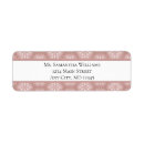Search for rose gold return address labels Bridal shower