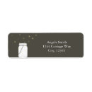 Search for fireflies return address labels Rustic