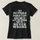 Search for scrum master tshirts Profession