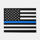 Search for thin blue line doormats Police