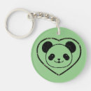 Search for panda face key rings Kawaii