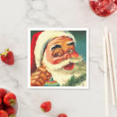 Search for vintage santa claus napkins Jolly