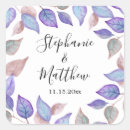 Search for modern foliage wedding stickers Watercolor