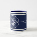 Search for nautical monogram mugs Maritime